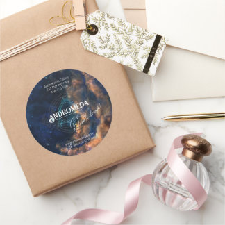 Sticker Rond Etoile galaxie cosmique Fournitures d'affaires Emb