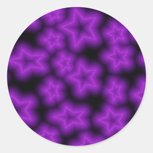 Sticker Rond Étoile lumineuse (Devant)