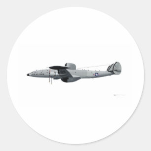 Sticker Rond Étoile "nickel d'avertissement de Lockheed EC-121