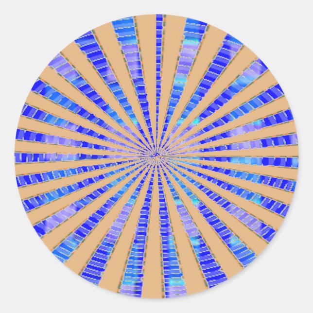 Sticker Rond Étoile or unique (Devant)