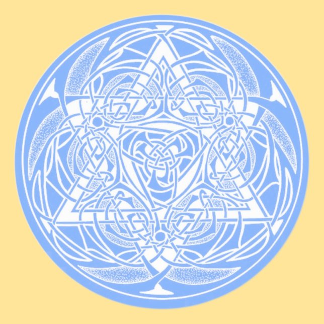 Sticker Rond Étoile ornée de David (Créateur téléchargé)