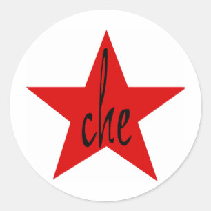 Sticker Rond Étoile rouge de Che !