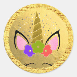 Sticker Rond Étoiles d'étincelle de parties scintillantes d'o