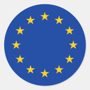 Sticker Rond Étoiles d'Union européenne