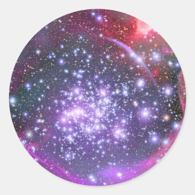 Sticker Rond Etoiles les plus lourdes en Galaxy, Sagittarius (Devant)