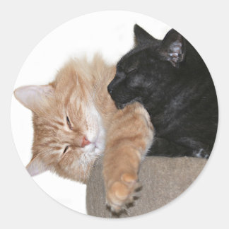Sticker Rond Étouffer les copains