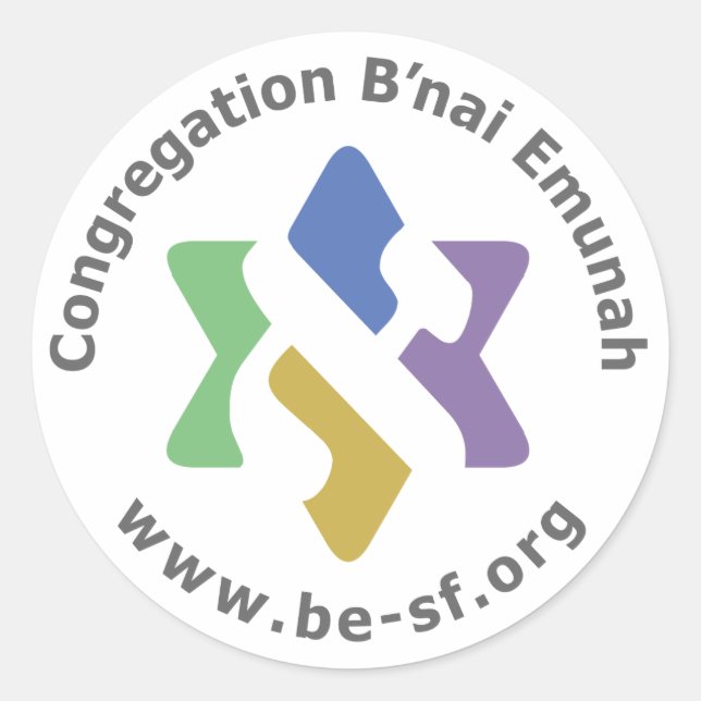 Sticker Rond être couleur étoile (Devant)