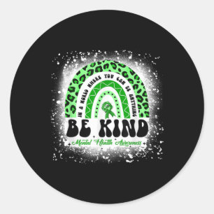 Sticker Rond Être en forme Sensibilisation à la santé mentale L