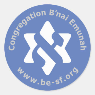 Sticker Rond être étoile sur bleu