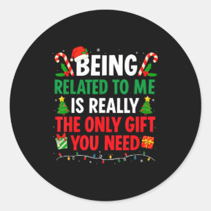 Sticker Rond Être Parent De Moi Est Vraiment Le Seul Cadeau Que