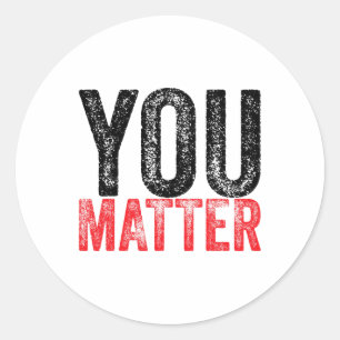 Sticker Rond Être un genre de sensibilisation à la santé mental
