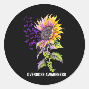 Sticker Rond Être un peu de sensibilisation à la surdose de tou