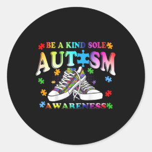 Sticker Rond Être Une Sensibilisation sur l'autisme Sole Genre