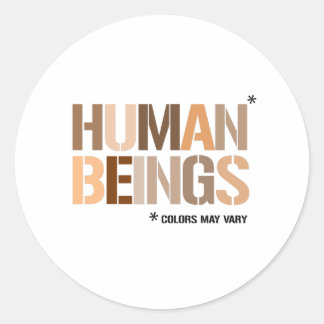 Sticker Rond ÊTRES HUMAINS : Les couleurs peuvent varier