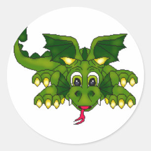 Sticker Rond Étude pour voler