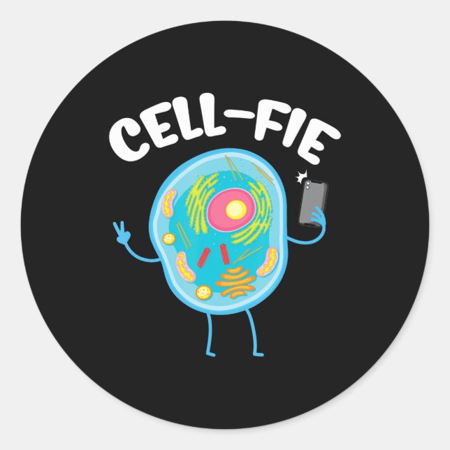 Sticker Rond Étudiant en biologie de la science de la ficelle c (Devant)