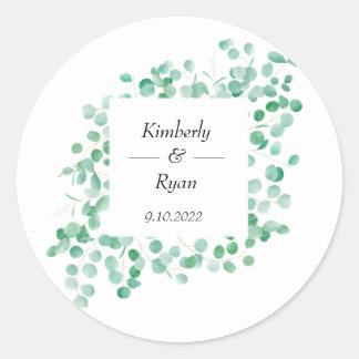 Sticker Rond Eucalyptus