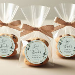 Sticker Rond Eucalyptus Gold Metallic Wedding Favor Merci<br><div class="desc">Eucalyptus Gold Metallic Wedding Favor Sage Green Sticker Merci... Notre autocollant de luxe mariage botanique de remerciement est orné d'un faux cadre métallique doré agrémenté de feuilles d'eucalyptus à l'aspect sauge et émeraude sur un arrière - plan vert clair. Le texte "Amour et Merci" est écrit dans un script élégant...</div>