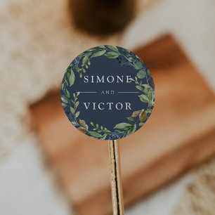 Sticker Rond Eucalyptus Grove   Mariage de couronne botanique
