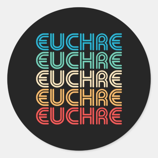 Sticker Rond Eucher pour ou (Devant)