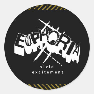 Sticker Rond Euphoria Vivid Excitation