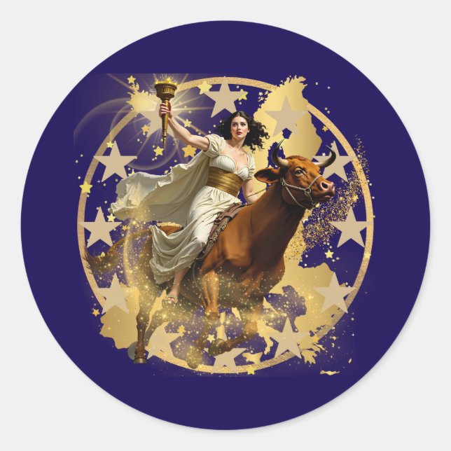 Sticker Rond Europa Aurora (Devant)