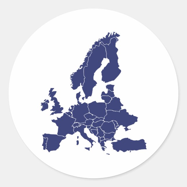 Sticker Rond Europe (Devant)