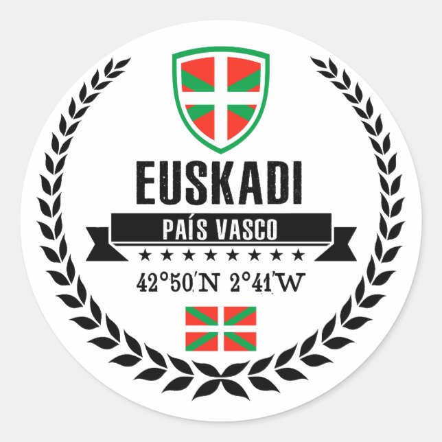 Sticker Rond Euskadi (Devant)