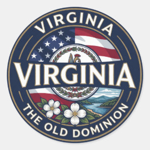 Sticker Rond 🏛️ Évasion du patrimoine de Virginie Richmond