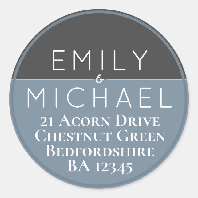 Sticker Rond Événement d'enveloppe cadeau de Favor Personnalisé (Devant)