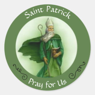Sticker Rond Évêque catholique Saint Patrick
