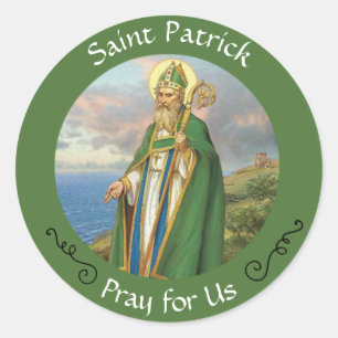 Sticker Rond Évêque catholique Saint Patrick