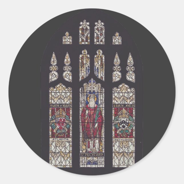 Sticker Rond Évêque de Smyrne (Devant)