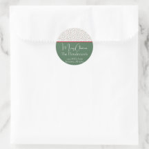 Evergreen Color Block Motif Holiday