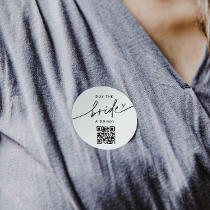 Sticker Rond EVERLEIGH Acheter L'Épouse Un Bachelorette À Boire