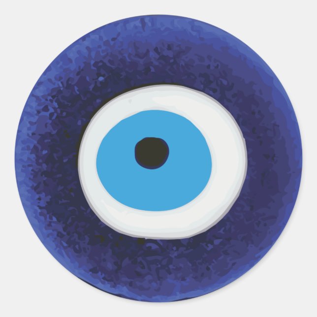 Sticker Rond Evil Eye Nazar Talisman (Devant)