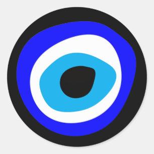 Sticker Rond Evil Eye Talisman & arabe Amulet /turc, grec