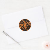 Sticker Rond Évil Vintage 002B (Enveloppe)