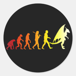 Sticker Rond Évolution