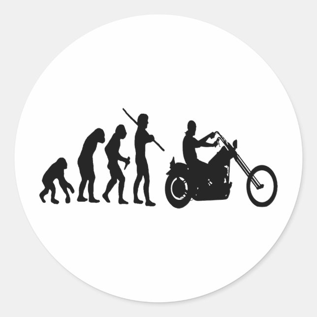 Sticker Rond Évolution (Devant)