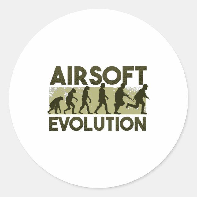 Sticker Rond Évolution Airsoft (Devant)