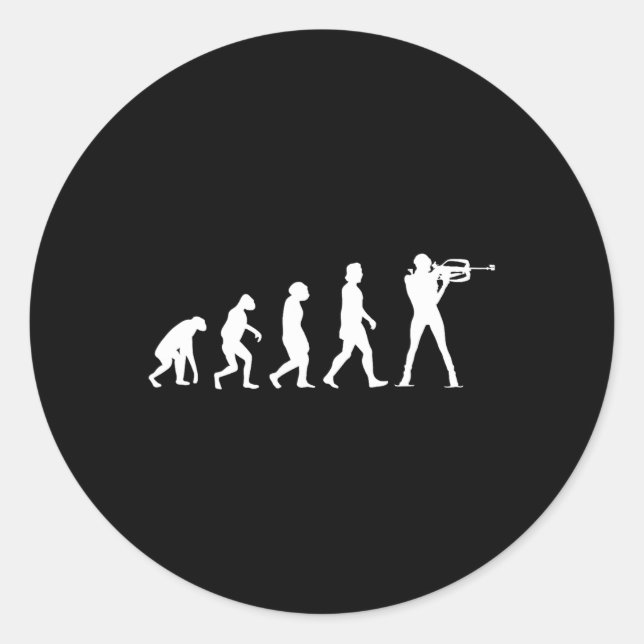 Sticker Rond Evolution Biathlon 1 (Devant)