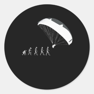 Sticker Rond Évolution de Parachutes