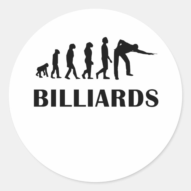 Sticker Rond Évolution des milliards (Devant)