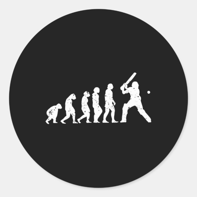 Sticker Rond Évolution du cricket 1  (Devant)
