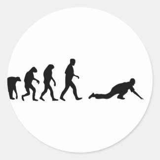 Sticker Rond évolution du curling