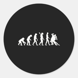 Sticker Rond Evolution Tango Dancing