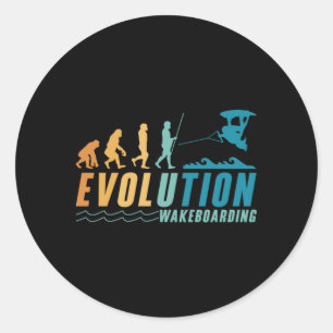 Sticker Rond Evolution Wakeboard Wakeboard Wakeboard Wake Wakeb