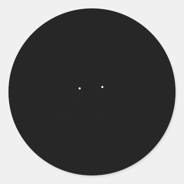 Sticker Rond Ew People Introvert Cat Lover Funny Crazy Cat Lady (Devant)