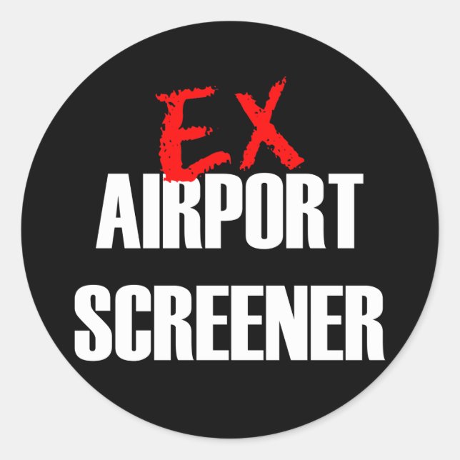 STICKER ROND EX ÉCRAN AÉROPORT (Devant)